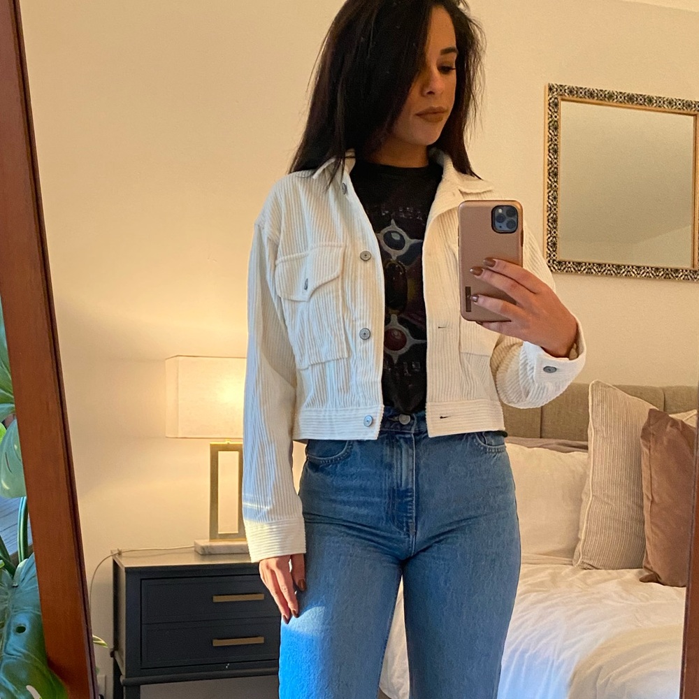 Abercrombie Corduroy Cropped Jacket
